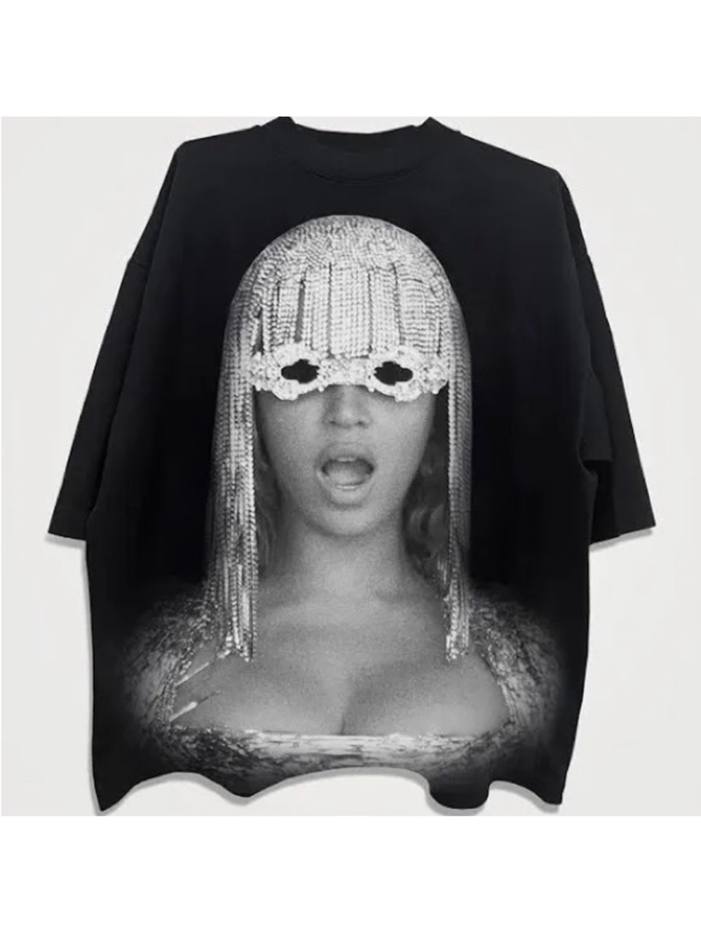 Beyoncé Balmain Renaissance Tour Merch Graphic T-shirt, Size Large, EUC